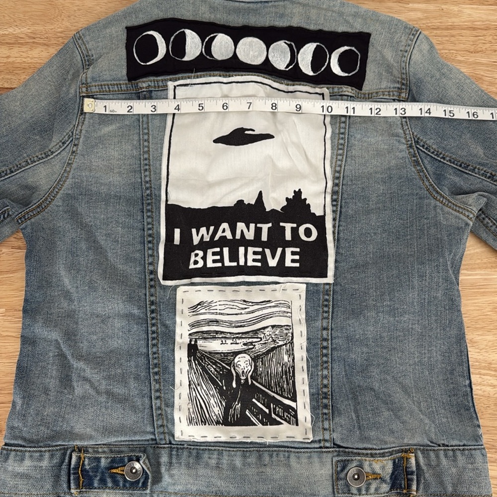 Denim Patch Jacket - image 7